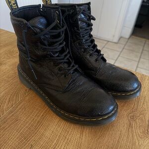 Dr. Martens Black Leather Men's Boots